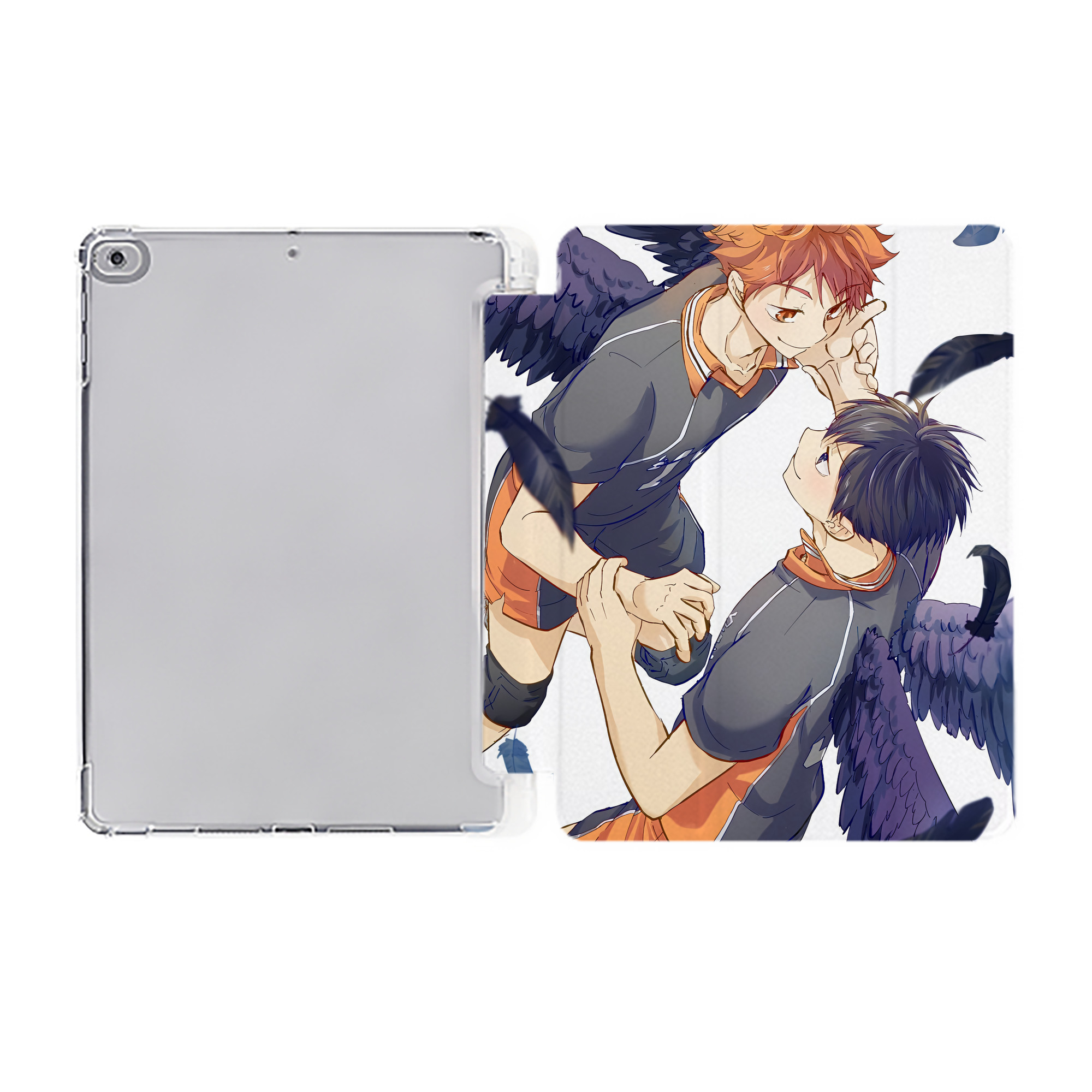 （画像用） ハイキュー!! Haikyu!! IPad ケース ペン収納付き 三つ折りスタンド PUレザー×シリコン 対応機種9.5/10.5/10.9インチ